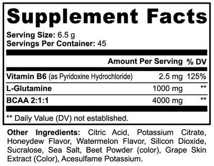 BCAA - Post Workout - Honeydew Watermelon - SaremX