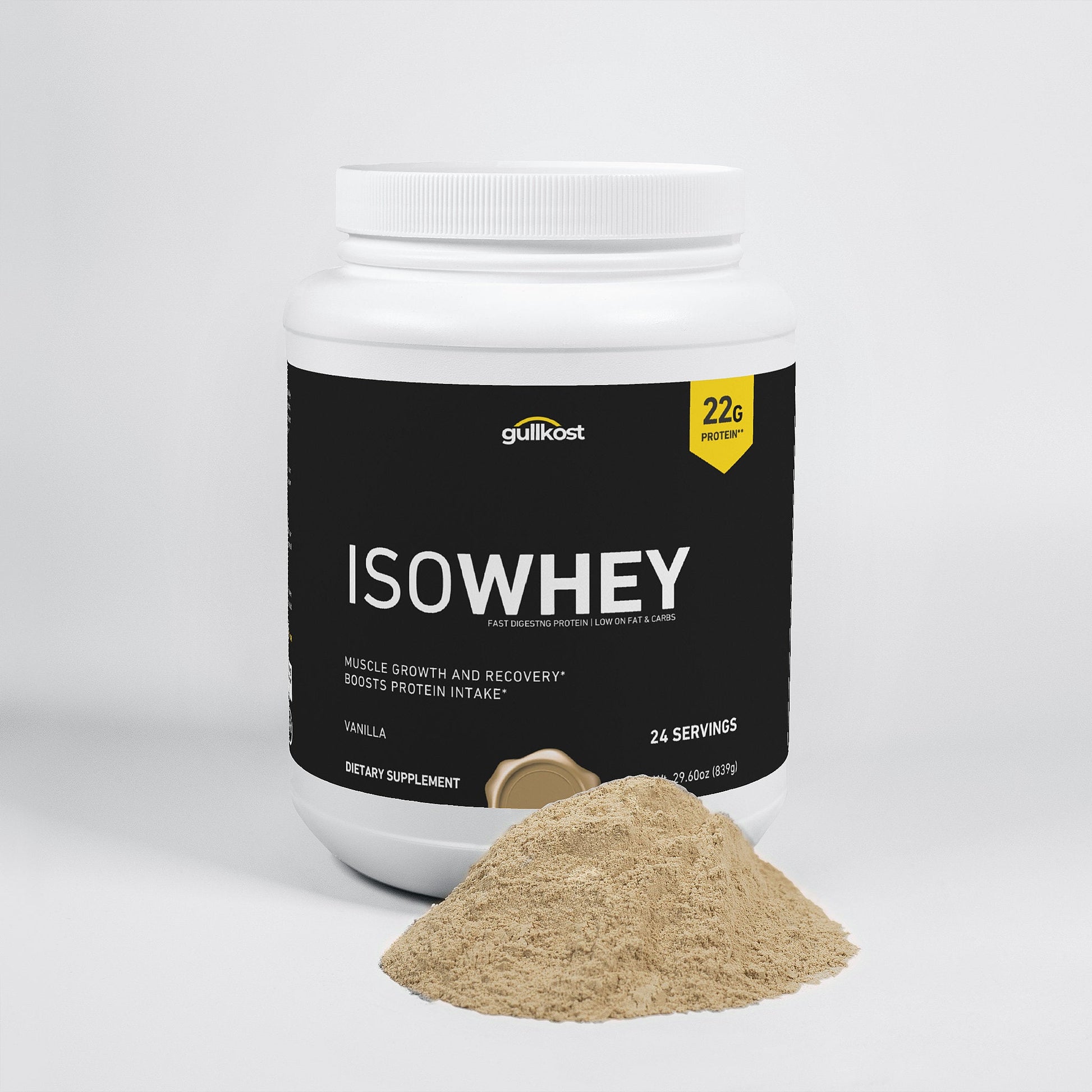 ISOWHEY (Vanilla) - Whey Protein Isolate Powder - SaremX