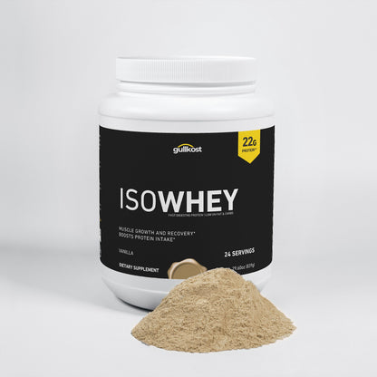 ISOWHEY (Vanilla) - Whey Protein Isolate Powder - SaremX